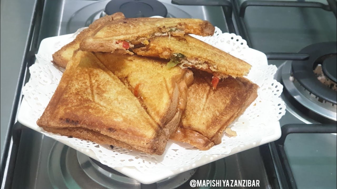 jinsi ya kuandaa sandwich za nyama ya kuku ya kusaga/chicken minced sandwich/