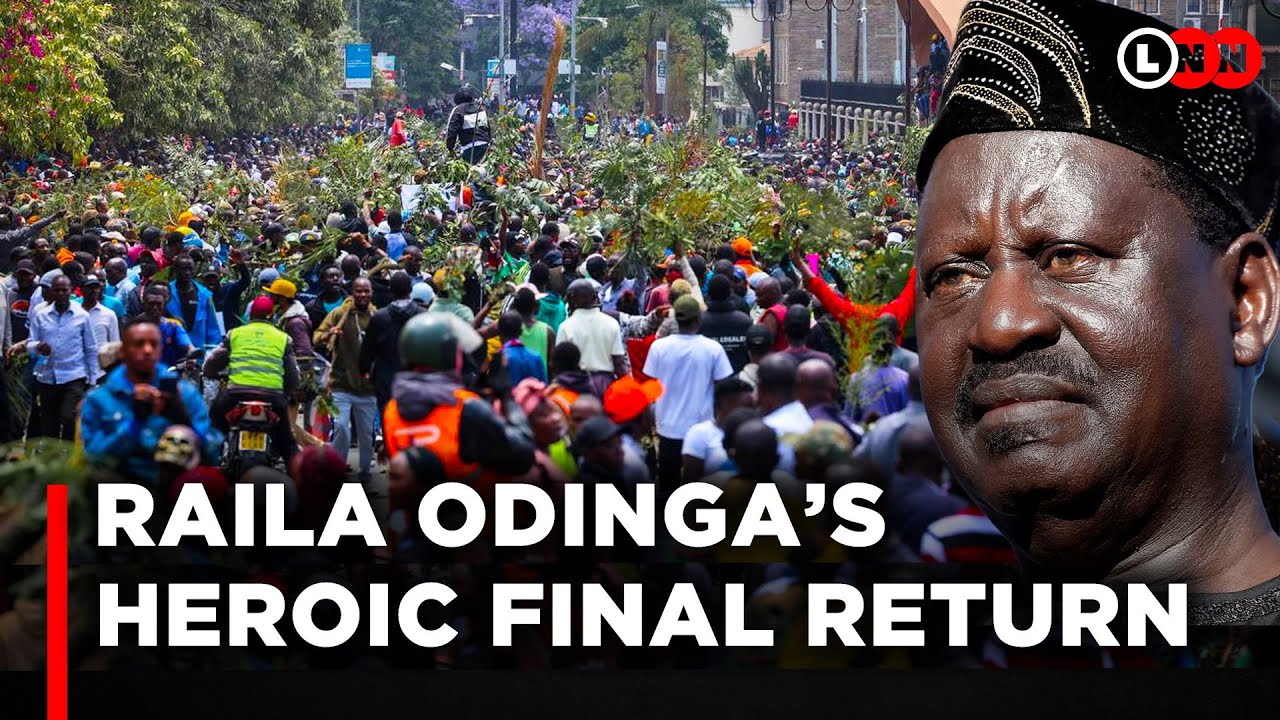 Historic Scenes as Kenyans Flood the Streets to Mourn Raila Odinga’s Death | LNN