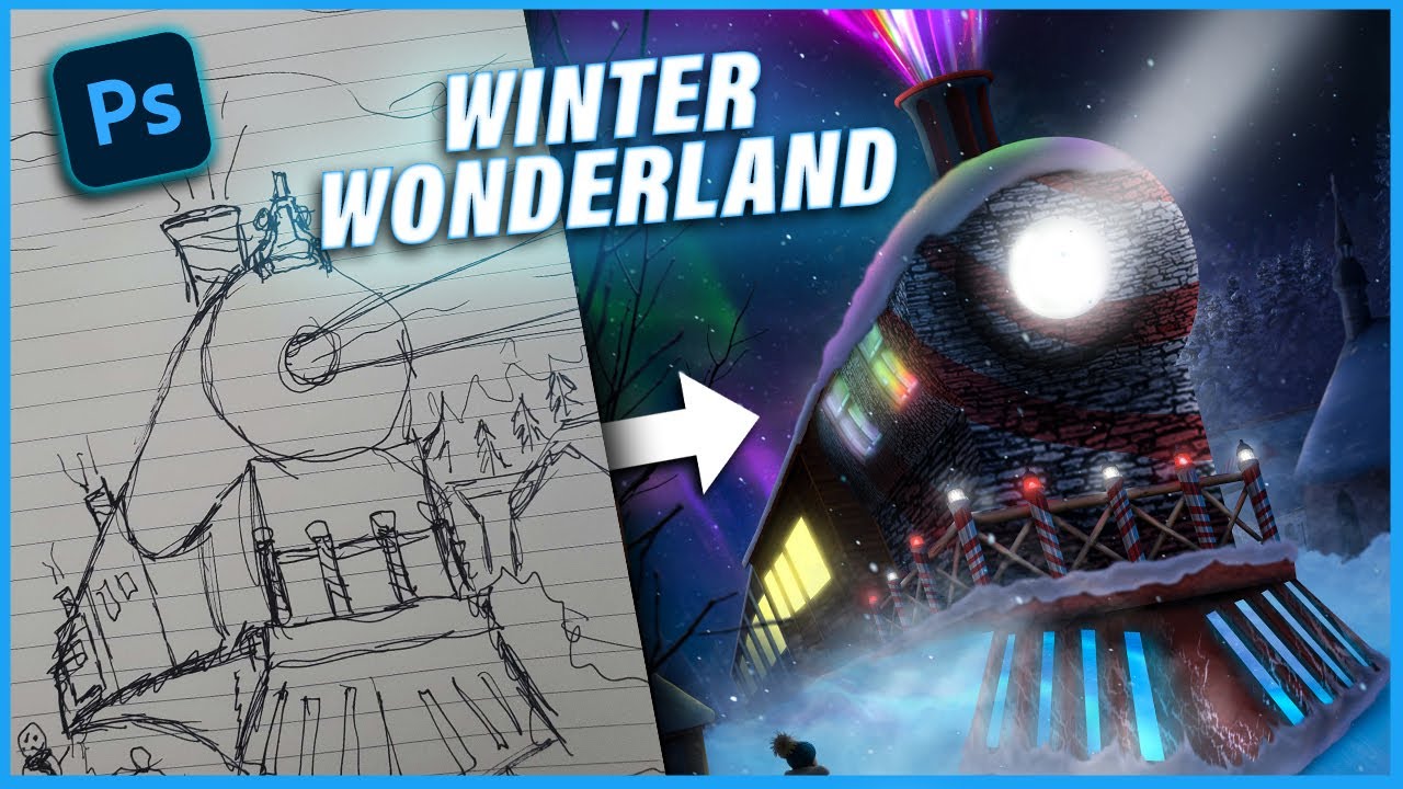 Creating A Winter Wonderland | Photo Manipulation | Speed Art