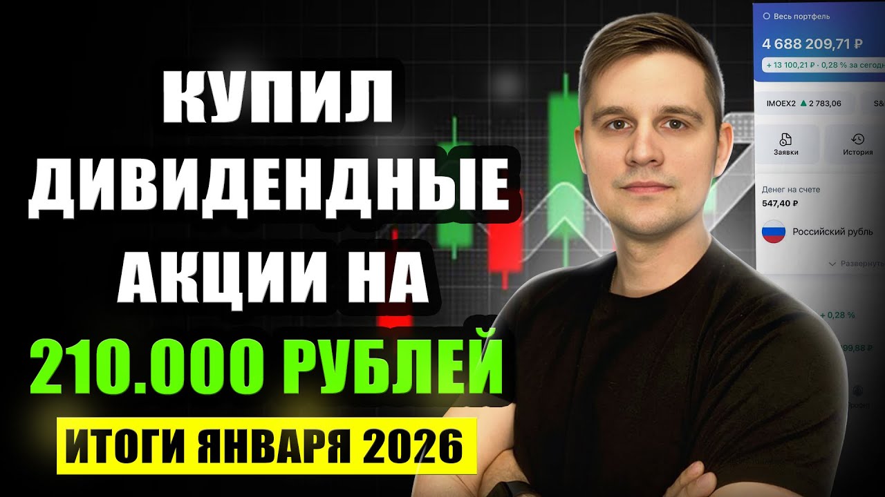 Эти дивидендные акции я покупал в январе 2026 года 
