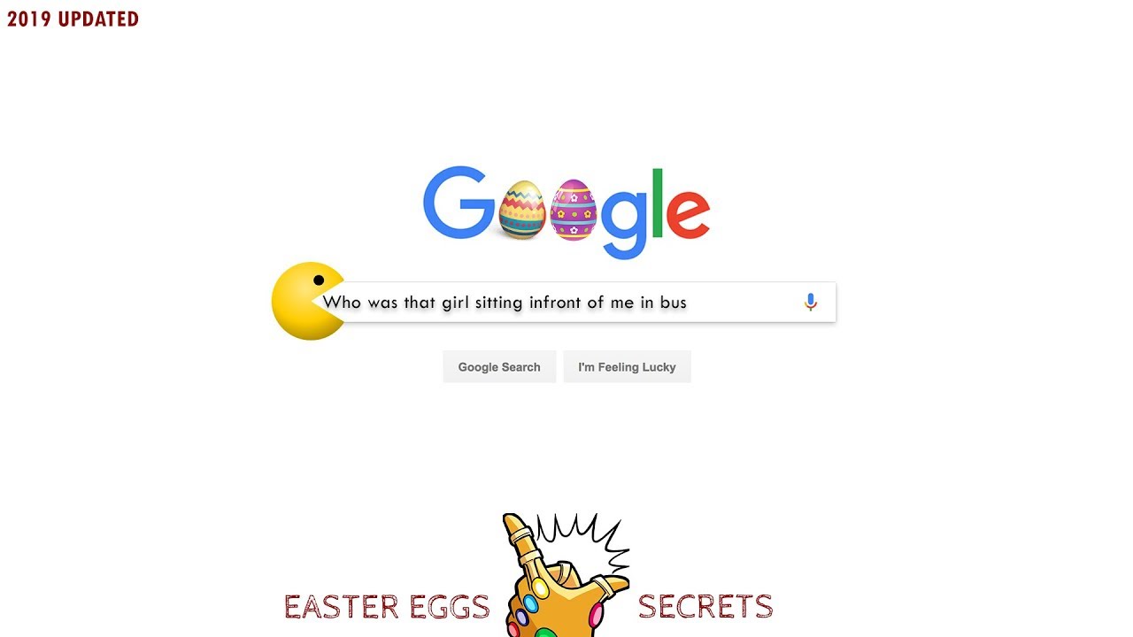 Google - Easter Eggs And Secrets #Part1 (2019 Updated)