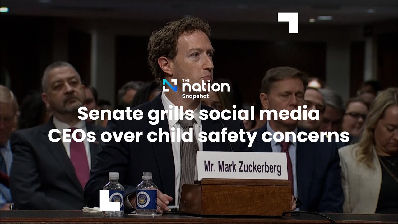 Senate grills social media CEOs over child safety concerns | The Nation