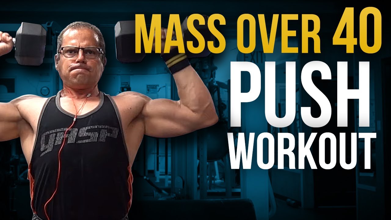 PUSH WORKOUT for Building Muscle Mass Over 40 (CHEST, SHOULDERS & TRICEPS)