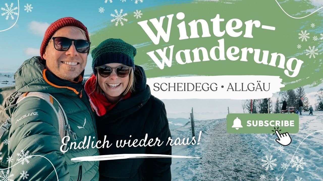 Winterwanderung Scheidegger Höhenweg ❄️ | Rodelspaß & Weitblicke | VLOG #282 | ALLGÄU 🇩🇪