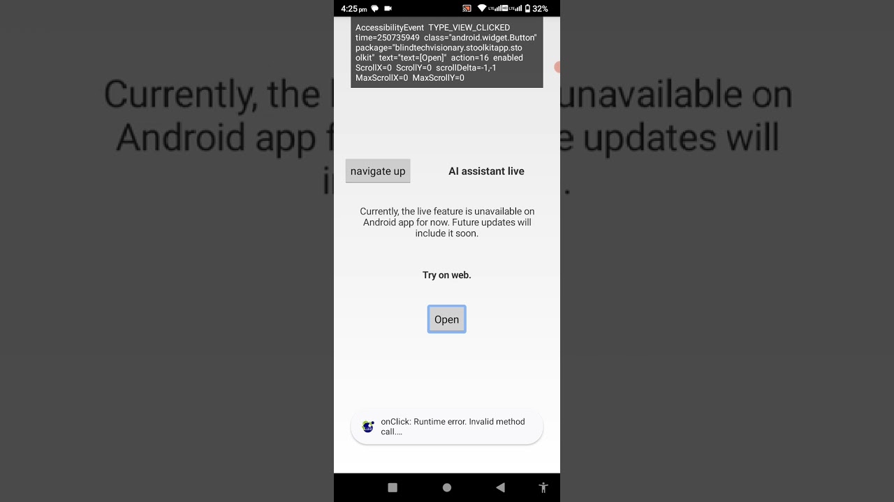 I will show you the new application for blind which is very accessible 💯💯💯!.