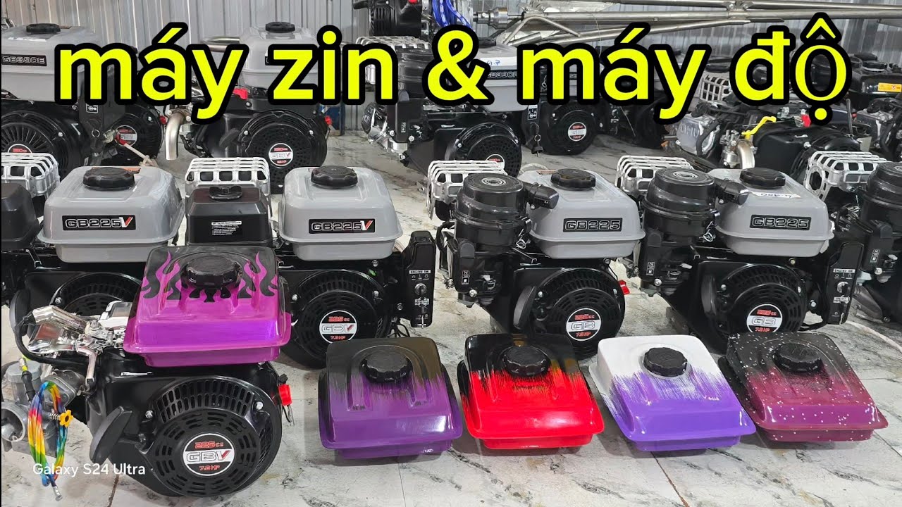 Máy nổ GB giá rẻ, máy độ, dàn cầu inox, dàn nền inox máy xăng 0969503779 mùng 9 Tết