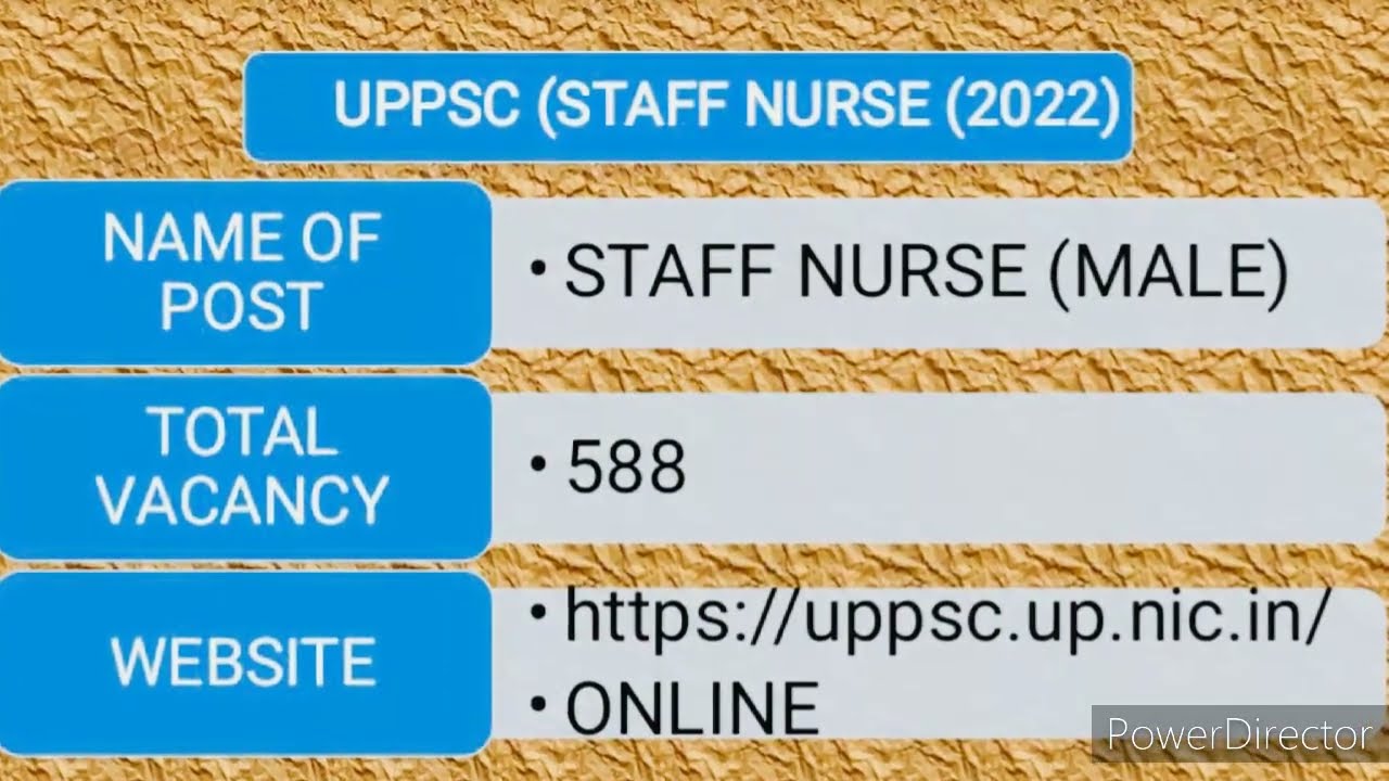 UPPSC staff nurse vacancy 2022
