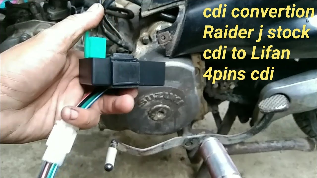 Raider  J  stock CDI to  Lifan 4pins CDI