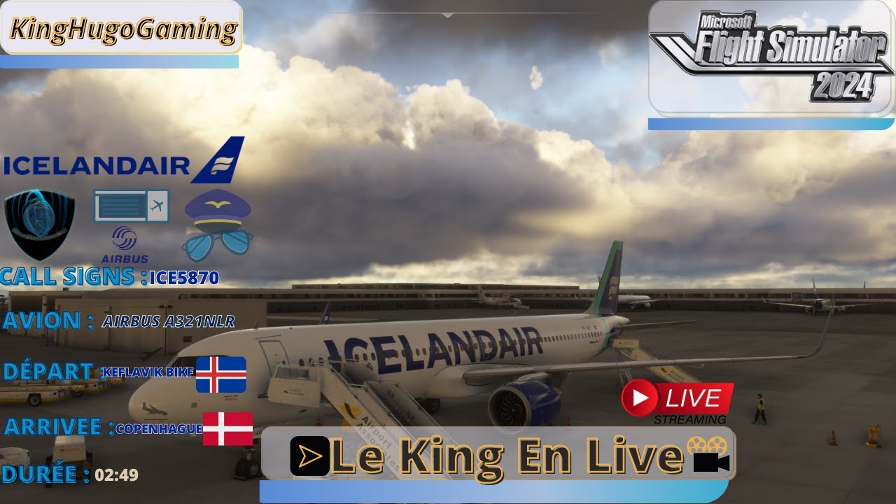 [FR] Microsoft Flight Simulator 2024 : Keflavík BIKF vers Copenhague EKCH En A321N #mfs2024