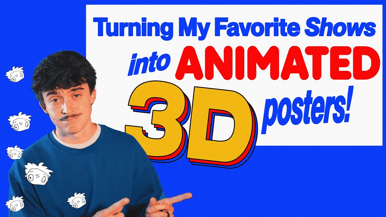 turning my favorite shows into animated 3D posters