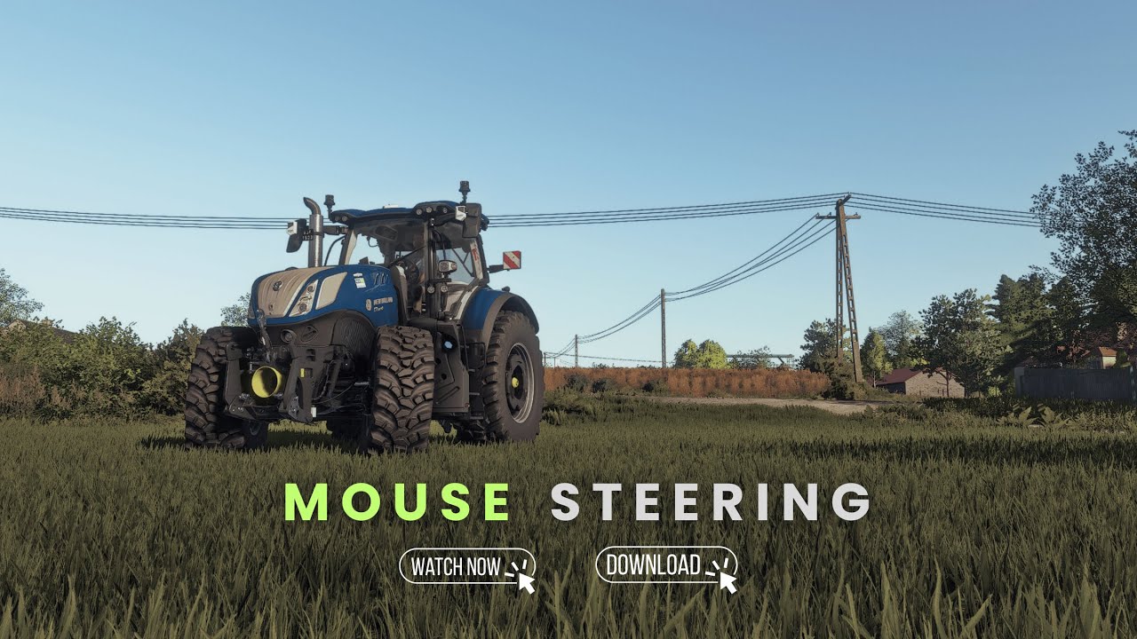 Fs22 new mod mouse steering - Download now! ⬇️ #fs22 #farming #newholland #map