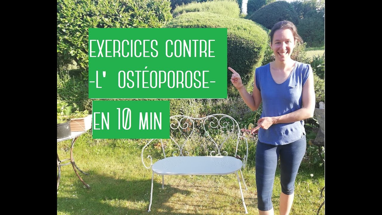 #17 Gym douce contre l'ostéoporose | Renforcement général et posture adapté seniors ☀️ [10min]