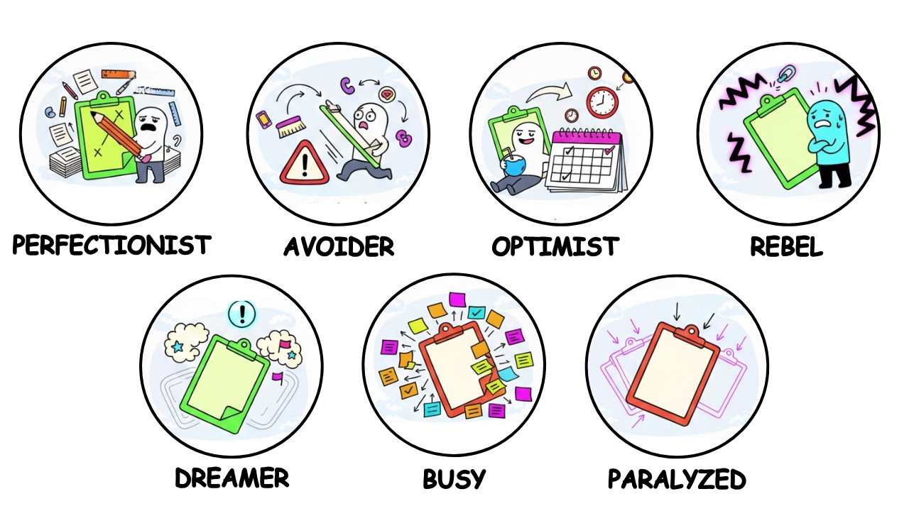 Every Type of Procrastination Explained