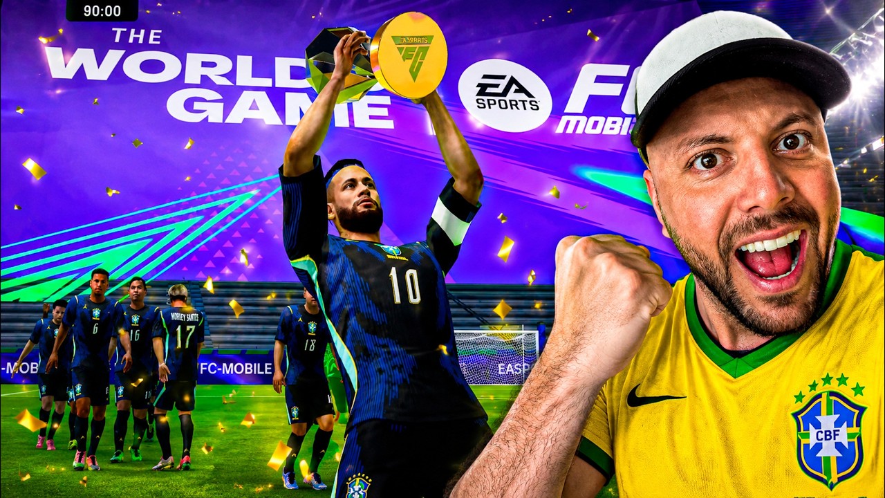 CHEGUEI NA FINAL DA COPA DO MUNDO COM O NEYMAR fc mobile