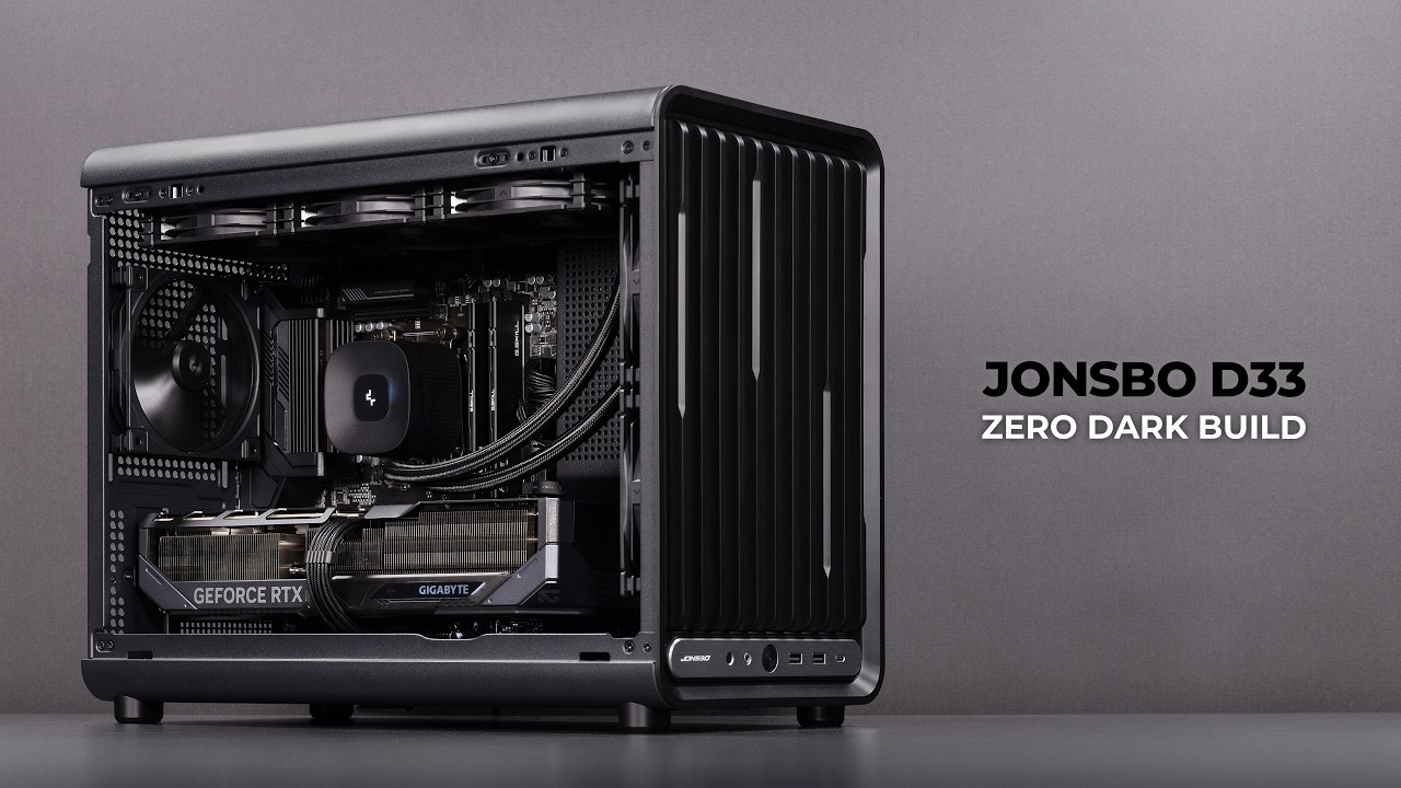 Sleek All Black Micro ATX Build | Jonsbo D33 | Ryzen 9800X3D & RTX 5080 | Gigabyte Gaming X