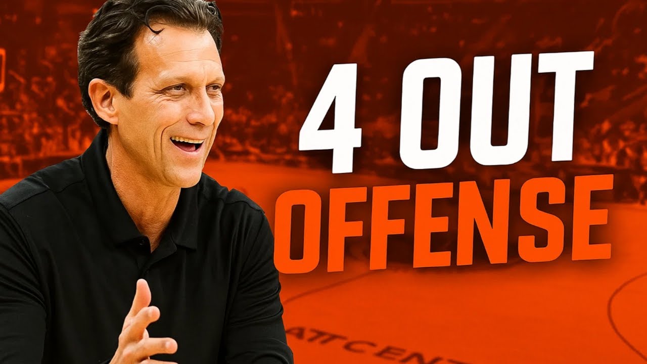 The Continuous Offense All Coaches Should Be Using! 4-Out-1-In Offense Breakdown