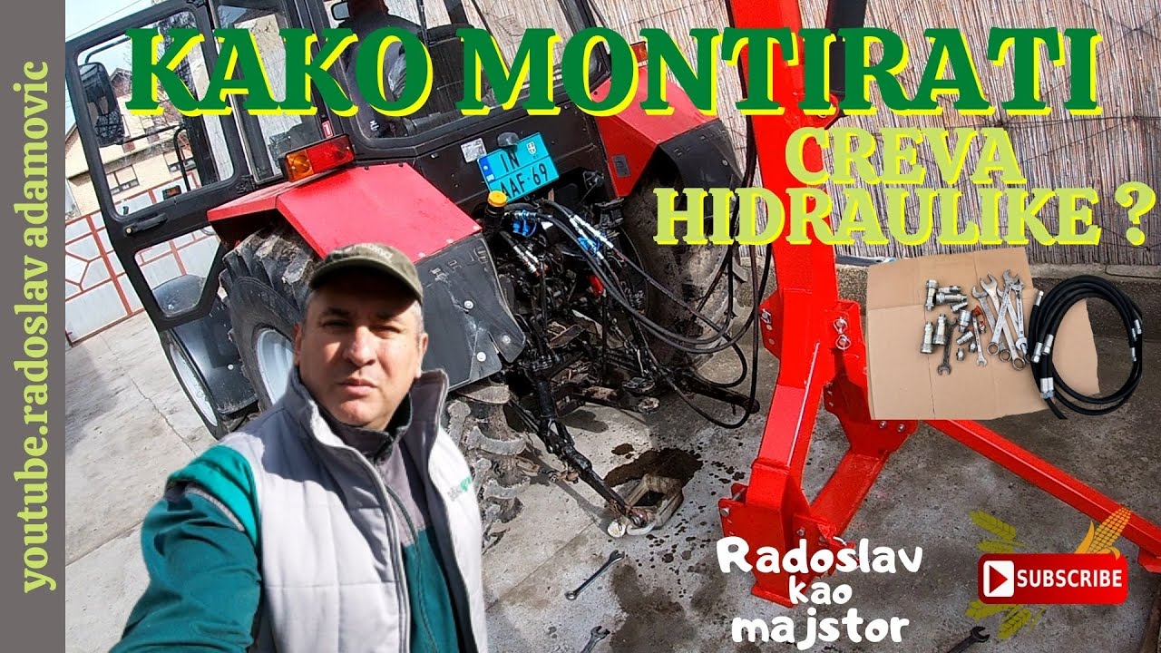 KAKO MONTIRATI CREVA HIDRAULIKE? Radoslav kao majstor ; HOW TO INSTALL HYDRAULIC HOSES?