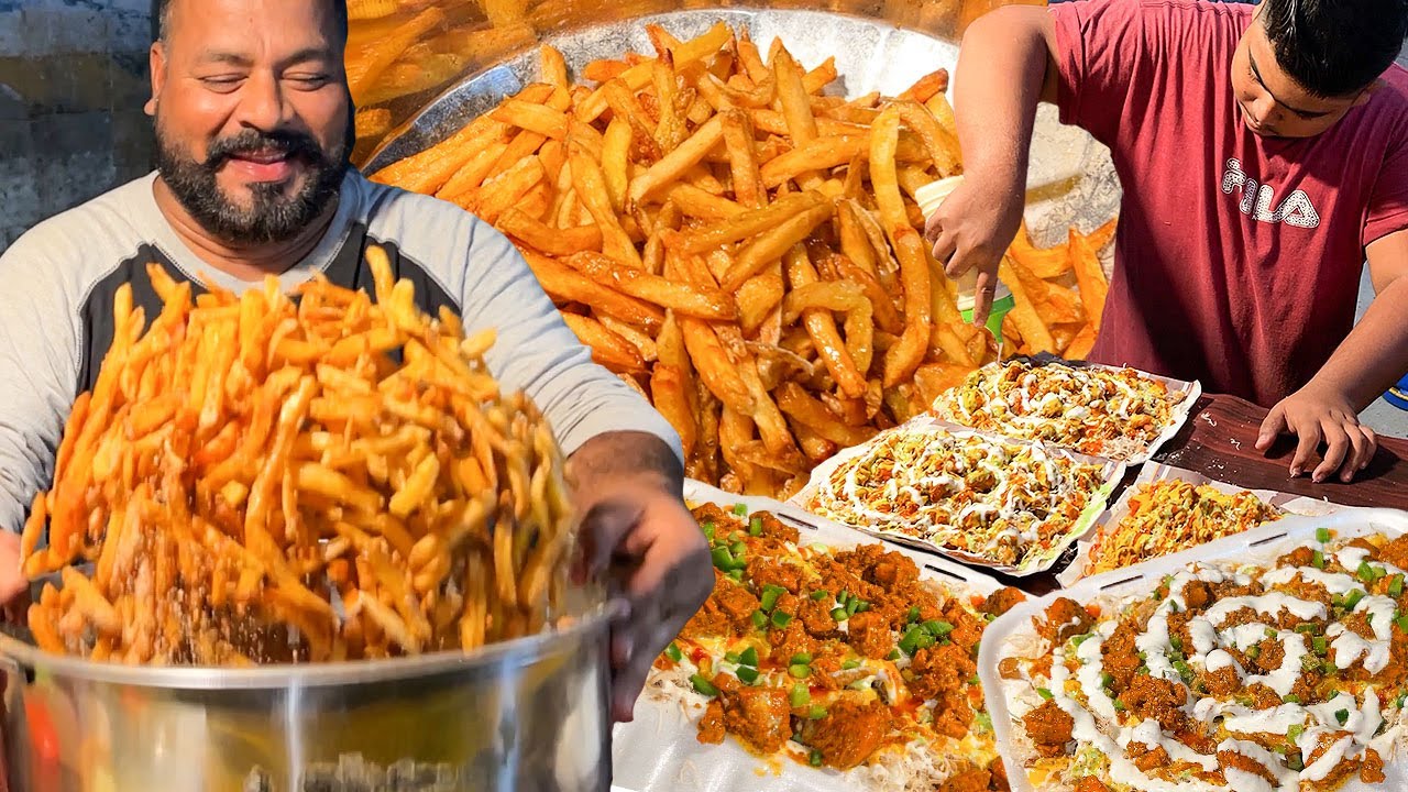 Картофель фри с курицей и яйцом 🍟 Никогда ранее не встречавшийся Картофель фри Тикка | Пакистанск...