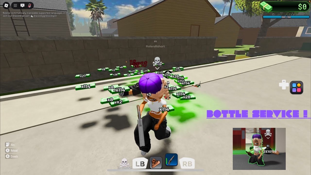 I WAS A BOTTLE SERVICE GIRL IN BLOCKSPIN ROBLOX