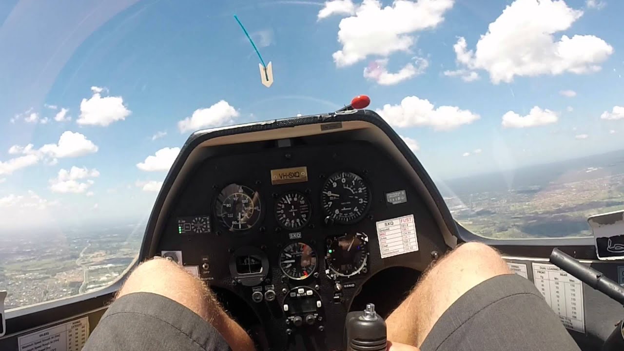 Glider aerotow takeoff