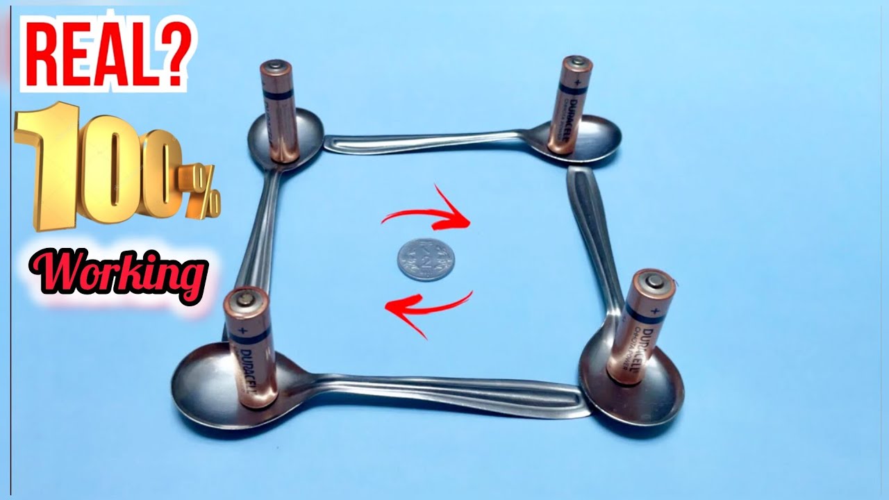 💯% Working Model Project Ideas 💡 Magic 🪄 Tricks, Spoon 🥄 With Coin 🪙 #experiment #diy #scifi 