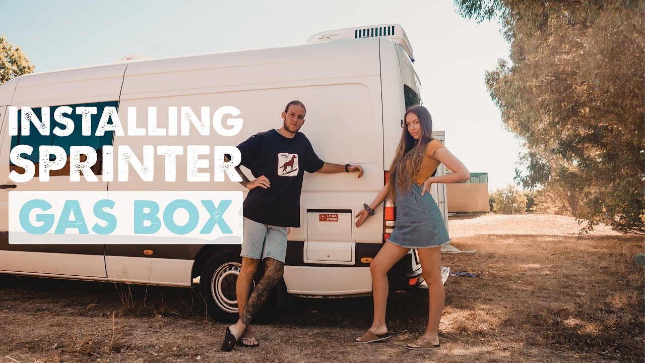 HOW TO INSTALL GAS BOTTLE STORAGE BOX | Ep 5 Sprinter Van Conversion