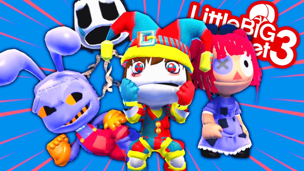 NEW The Amazing Digital Circus Costumes - LittleBigPlanet 3 PS5 Gameplay | EpicLBPTime