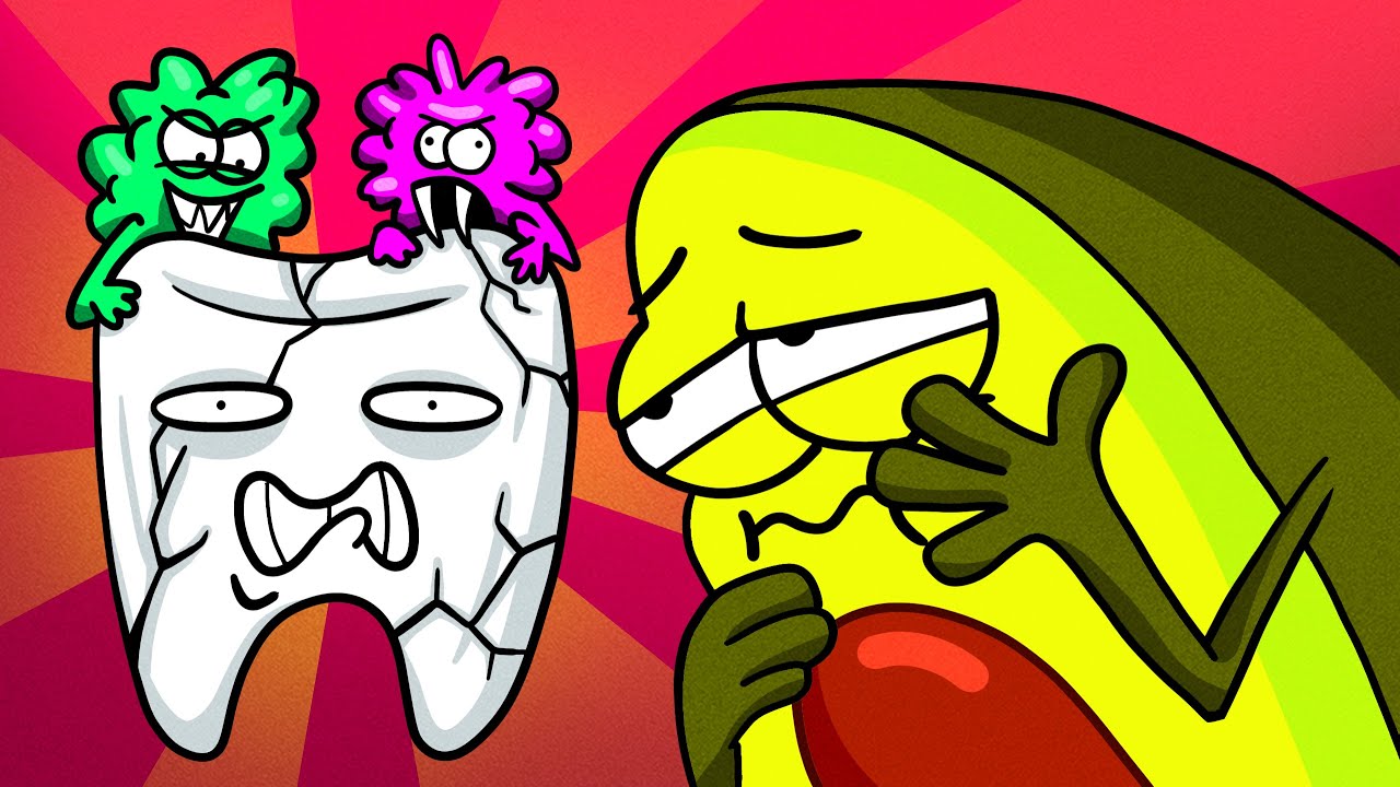 Une histoire sur une carie ! || Visite hilarante des légumes chez le dentiste