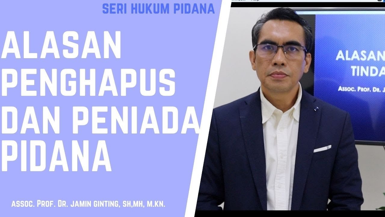ALASAN PEMBENAR, PEMAAF DAN DALUAWARSA PIDANA