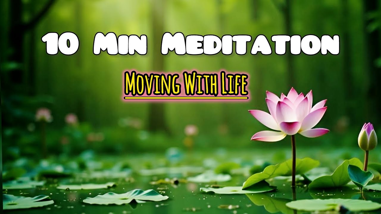 A 10 minute deep meditation for moving with life | For Letting Go, Acceptance & Flow