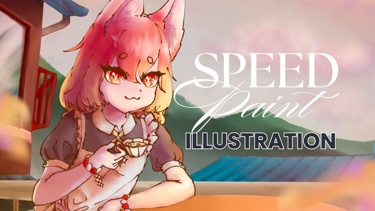 [Clip Studio Paint] SpeedPaint FoxMaid [OC]