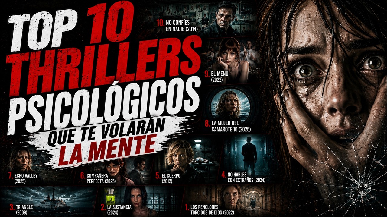 TOP 10 Thrillers Psicológicos que te Volarán la Mente