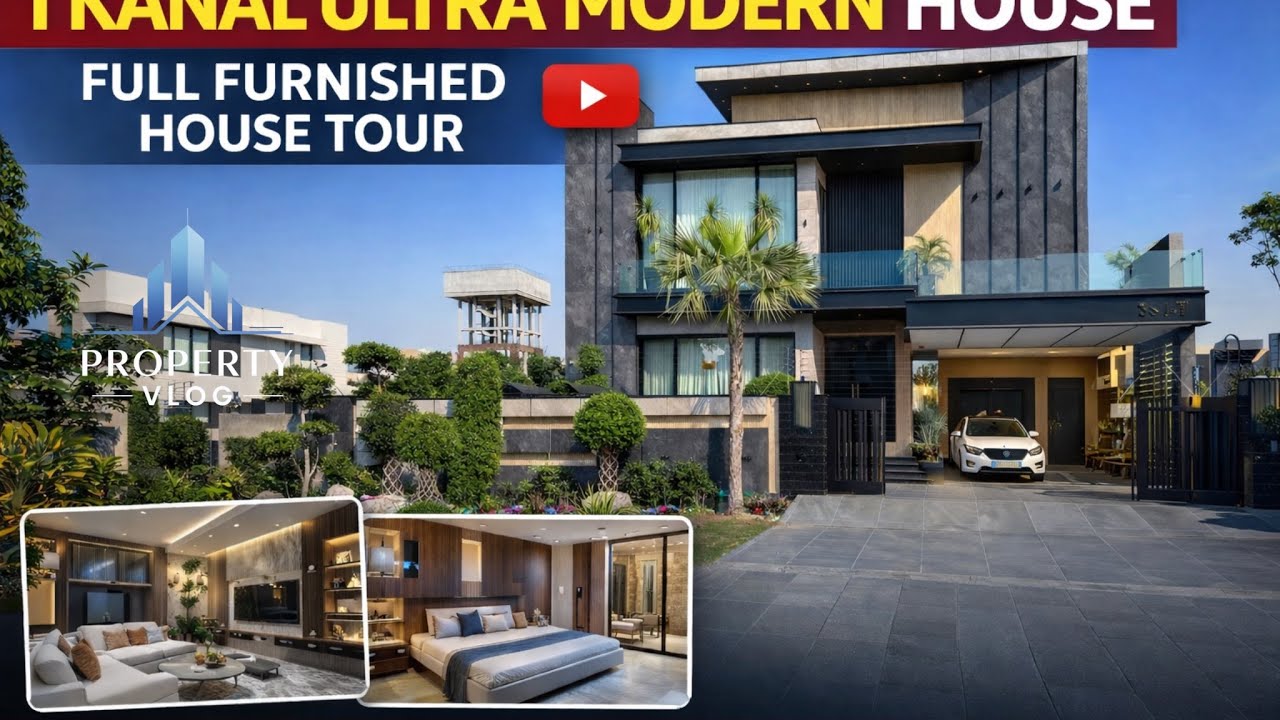 1 Kanal Fully Furnished Ultra Modern Design Bungalow Available for Sale in DHA Lahore+92 325 0222282