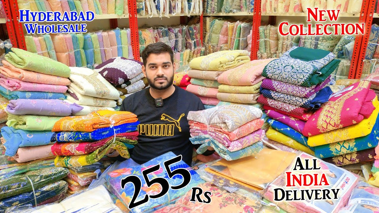 Hyderabad Wholesale Offer Price Low Only 255 Rs 🚚All India Delivery🚚 || Ashraf Textile ||