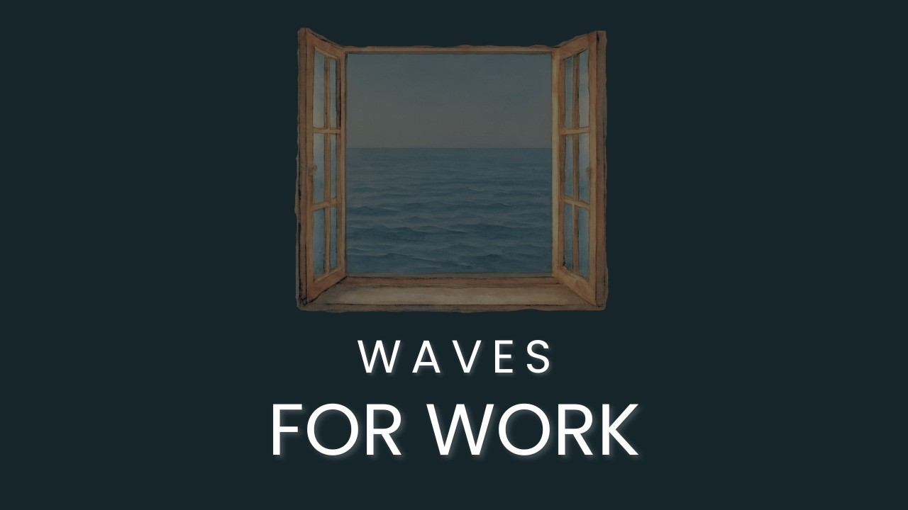 【8時間】作業用・勉強用に集中できる波の音｜穏やかな海の環境音｜Ocean Waves for Work & Focus