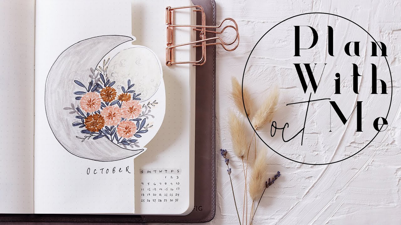 Plan With Me | OCTOBER Bullet Journal Marigold