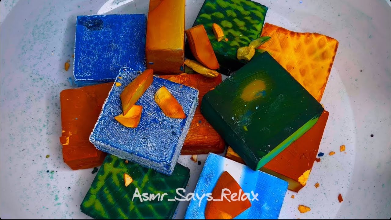 ASMR | Dyed Gym Chalk | Texture Variety