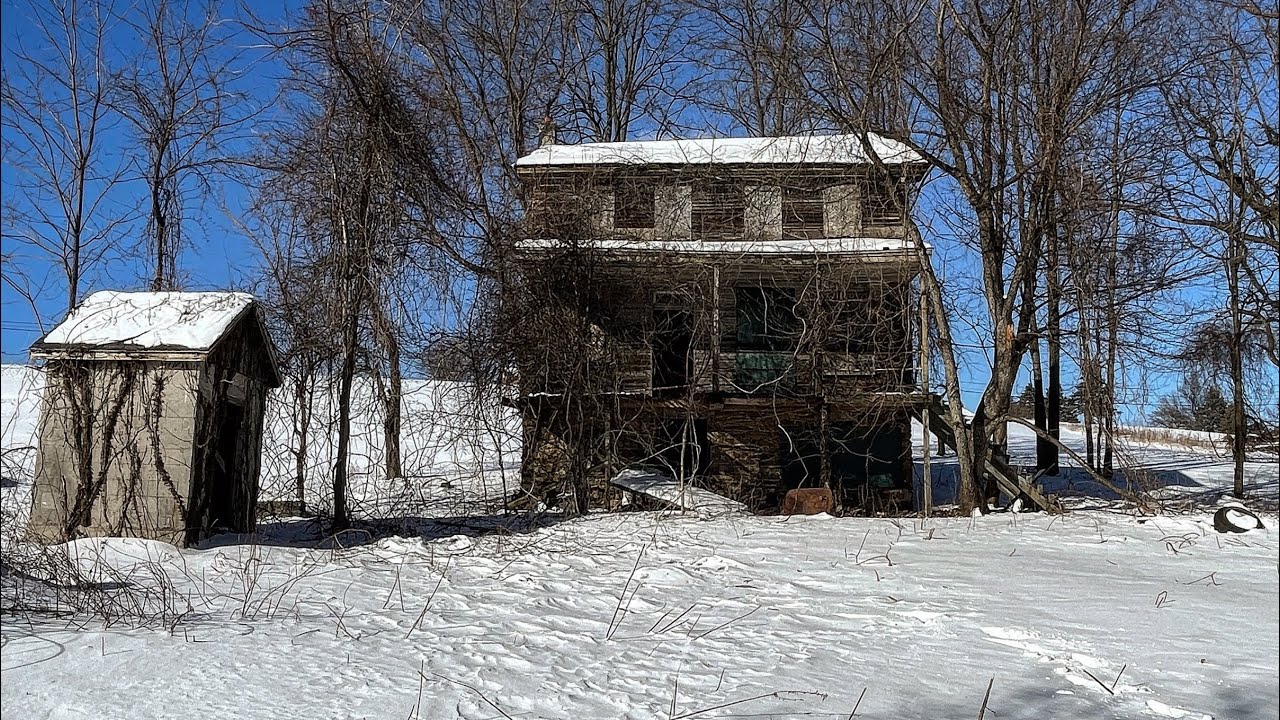 Sad Forgotten Farm House Full of Stuff Up North in New York Built in 1860