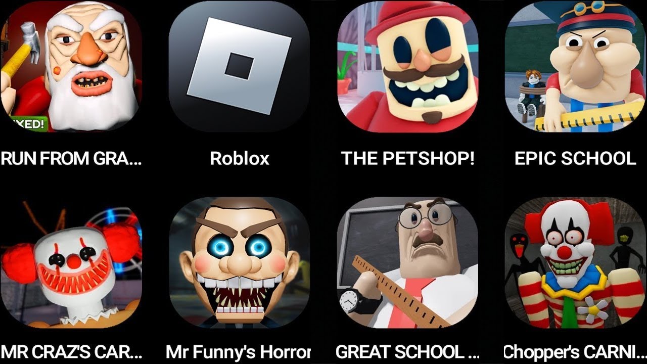 ROBLOX,EPIC CHOPPER'S CARNIVAL BREAKOUT,EPIC SCHOOL ESCAPE!,The Carnival CA!,GREAT SCHOOL BREAKOUT!,