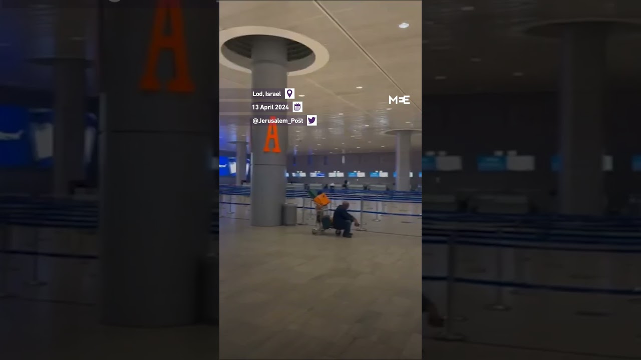Ben Gurion airport evacuated as Israel shuts down its operations
