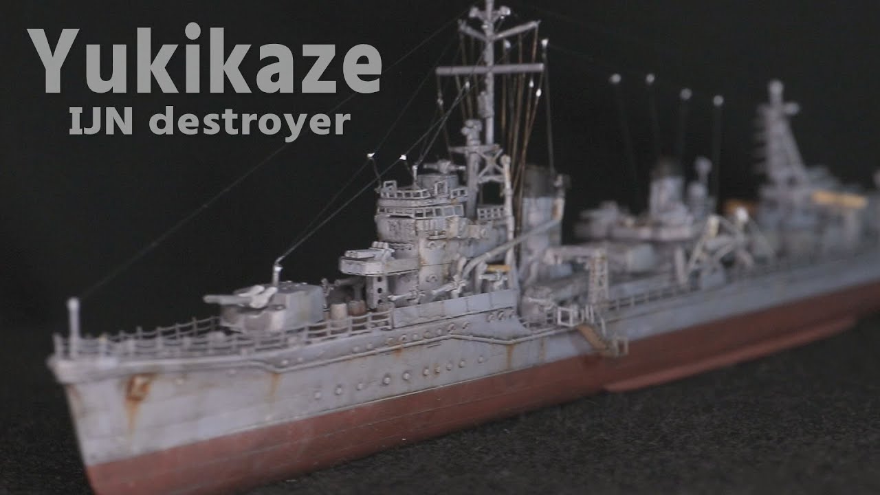Эсминец Yukikaze Императорский флот Японии 1/700 Построить модель корабля