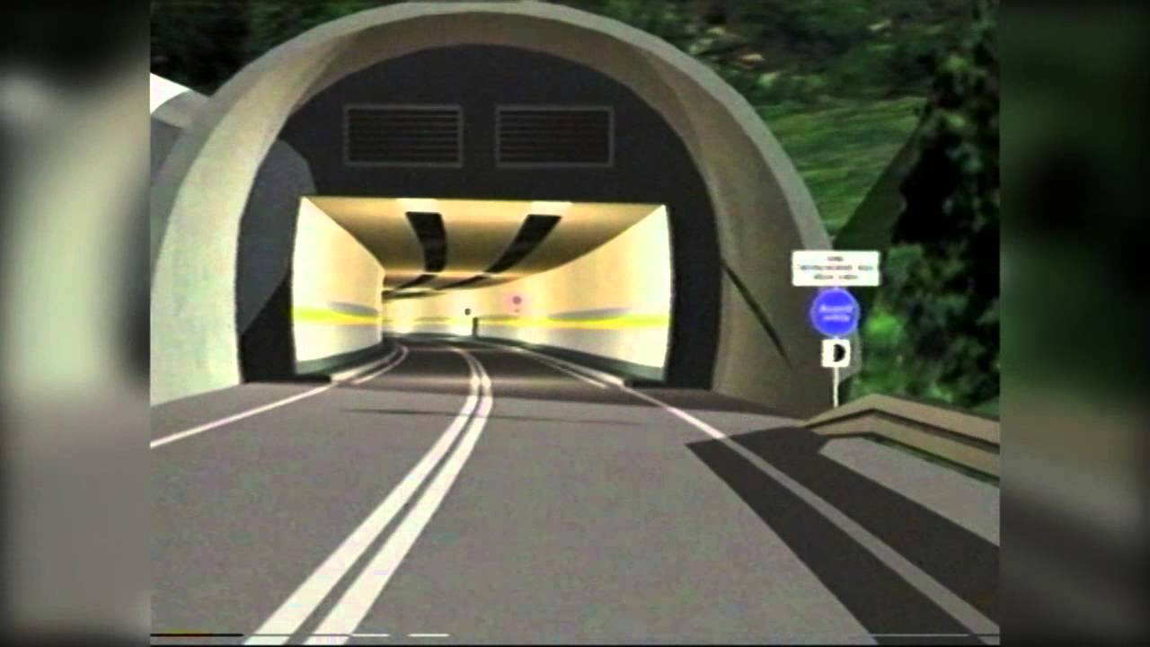 Vizualizace tunel Červenohorské sedlo z roku 1999