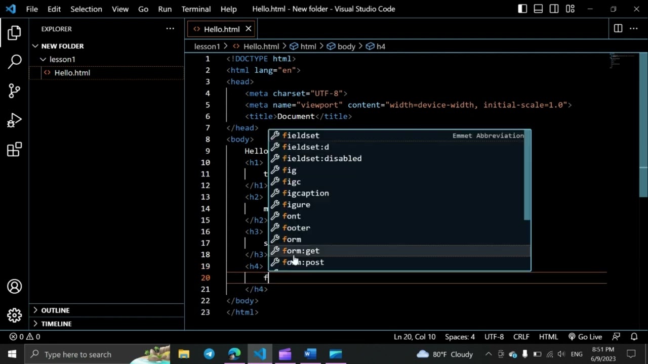 រៀនសរសេរកូដ HTML - Khmer HTML. Basic - Episode1