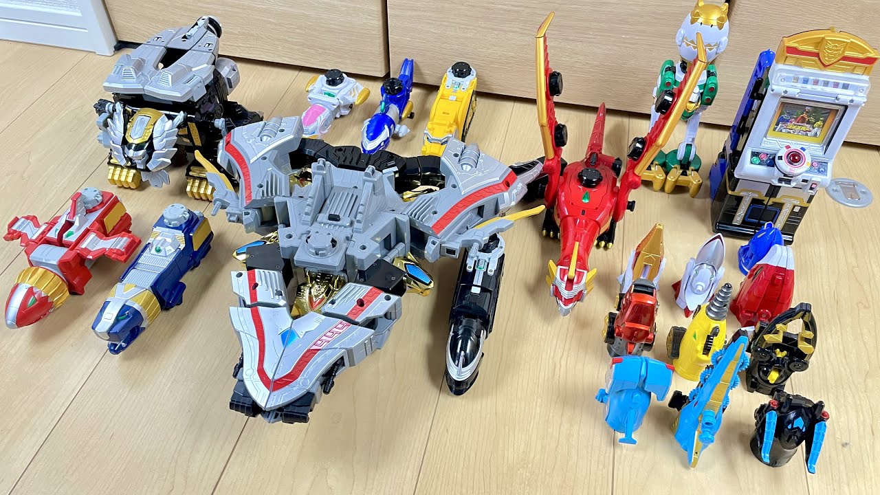 【PowerRangers Megaforce】🚀デカい顔⁉︎ゴセイジャーのゴセイアルティメットと俺合体で遊んでみた