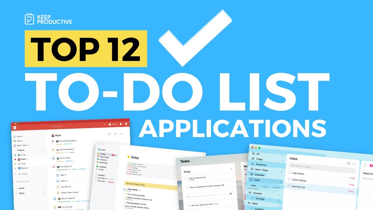 Top 12 To Do List Apps of 2020