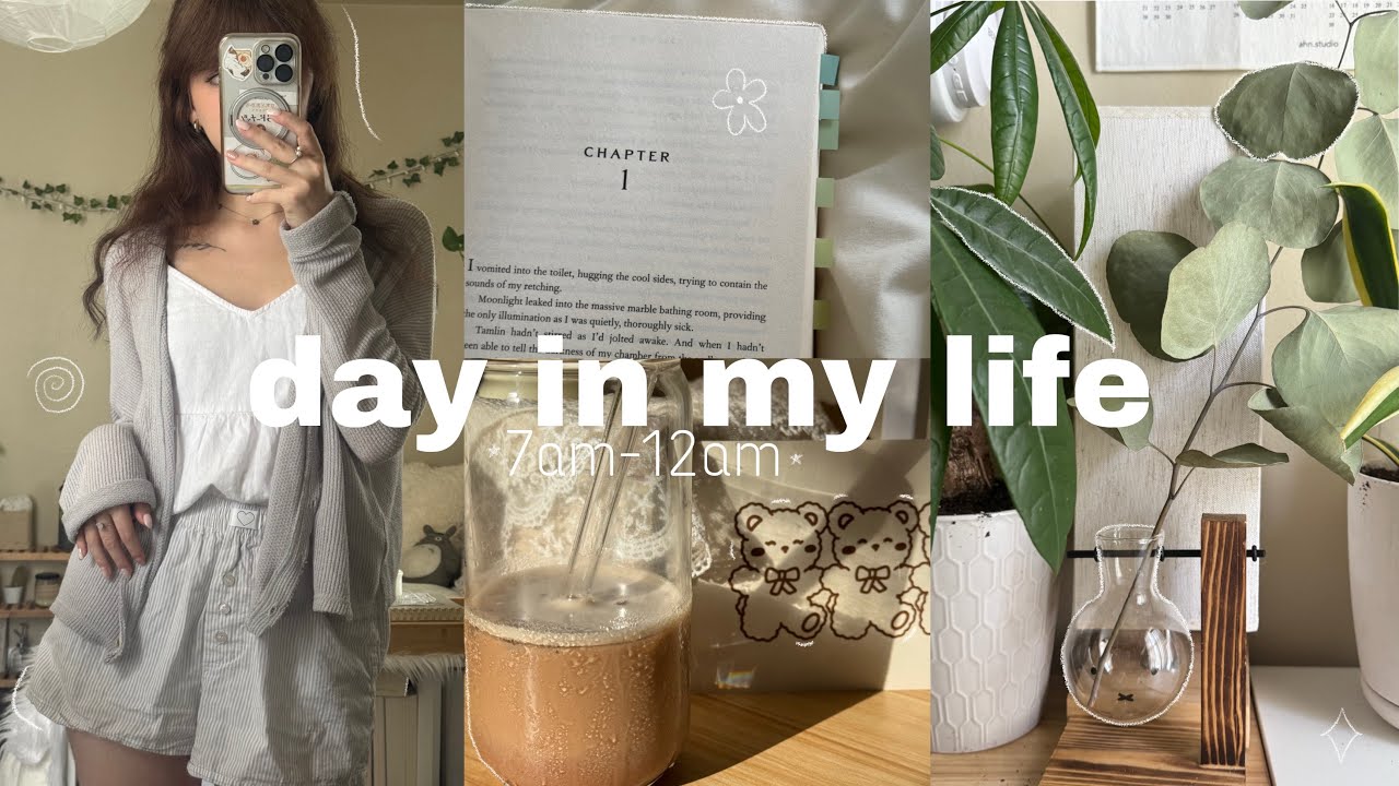 DAY IN MY LIFE 🧸🪴 realistic day of work, what i eat, and my routines (no talking)