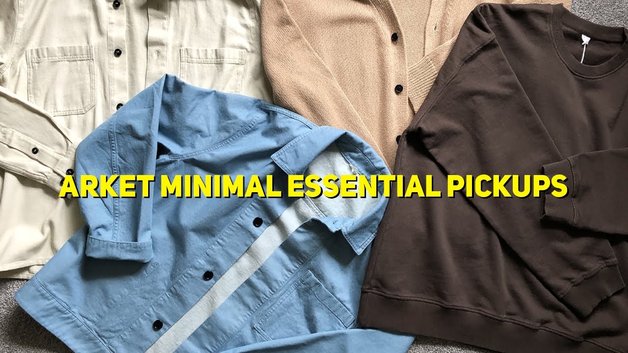 ARKET MENSWEAR ESSENTIALS CLOTHING HAUL / PICKUPS | Men's Fashion
