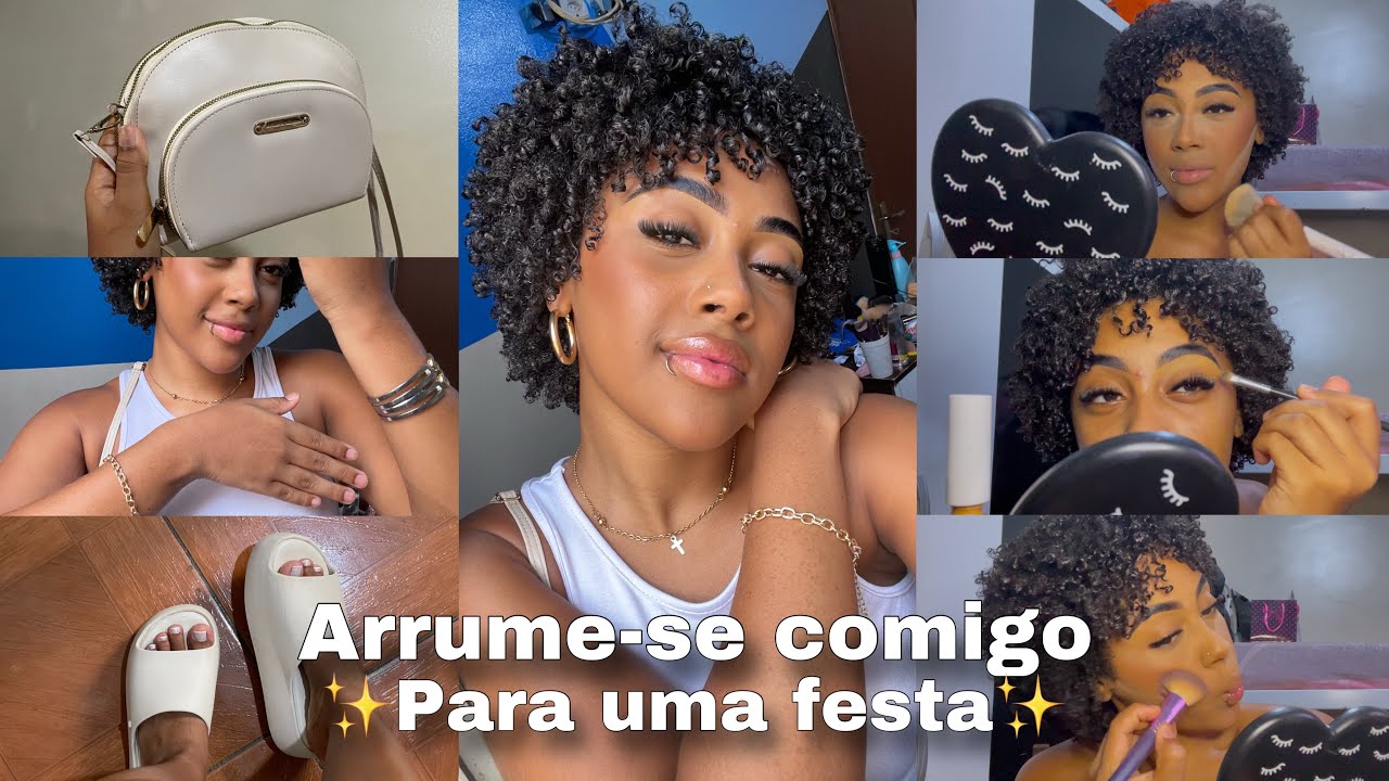 ARRUME-SE COMIGO REALZÃO PARA FESTA✨🤍 | look, acessórios, cabelo e make…