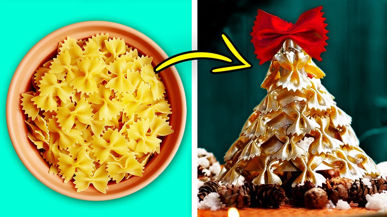 21 DECORACIONES DE NAVIDAD INCREÍBLES HECHAS CON PASTAS