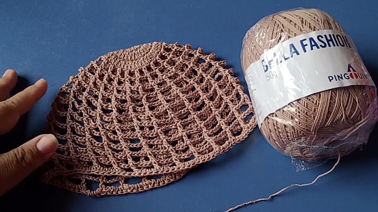 Vídeo-aula: headpiece (touquinha) de crochê no ponto tela. Rápida, fácil e econômica! 